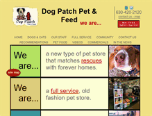 Tablet Screenshot of dogpatchpets.com